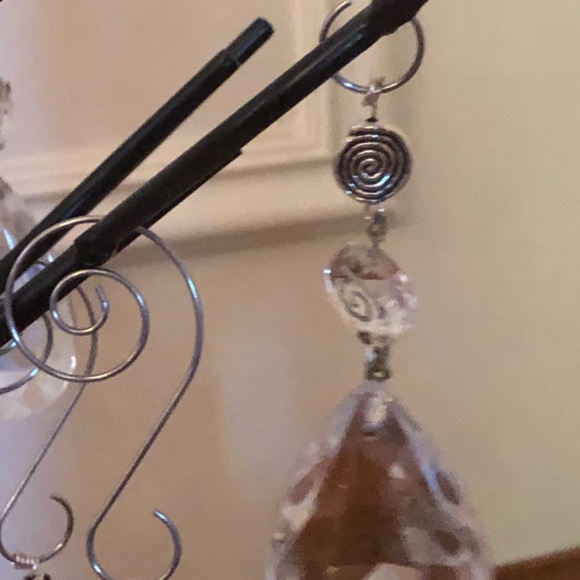 Vintage Crystal Spiral Ornament II